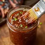 keto Japanese BBQ sauce in a glass jar