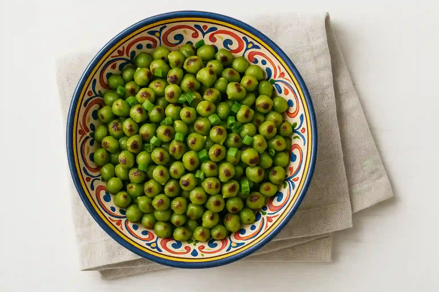 sautéed-fresh-garbanzo-beans Cooked fresh garbanzo beans ready to serve