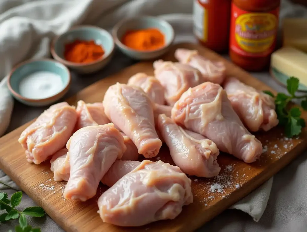 Ingredients for air fryer buffalo wings
