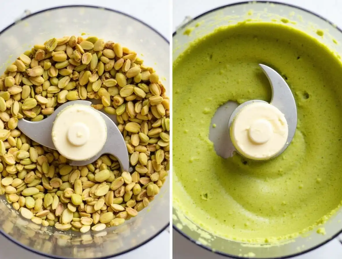 pistachio-butter-making grinding pistachios into butter