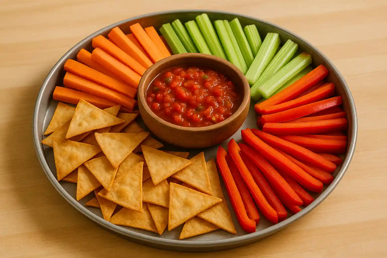 baked-chips-and-salsa-lower-calorie Lower-calorie baked chips and salsa