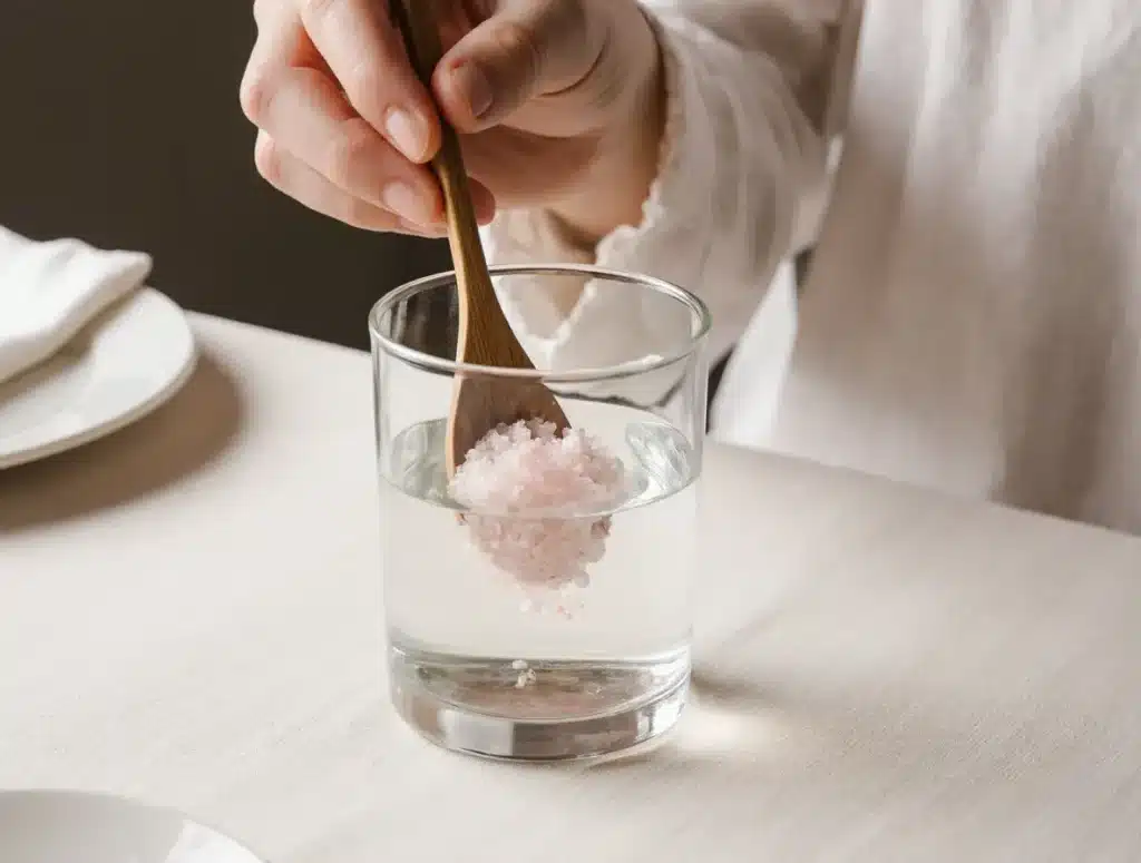 Stirring Japanese pink salt recipe