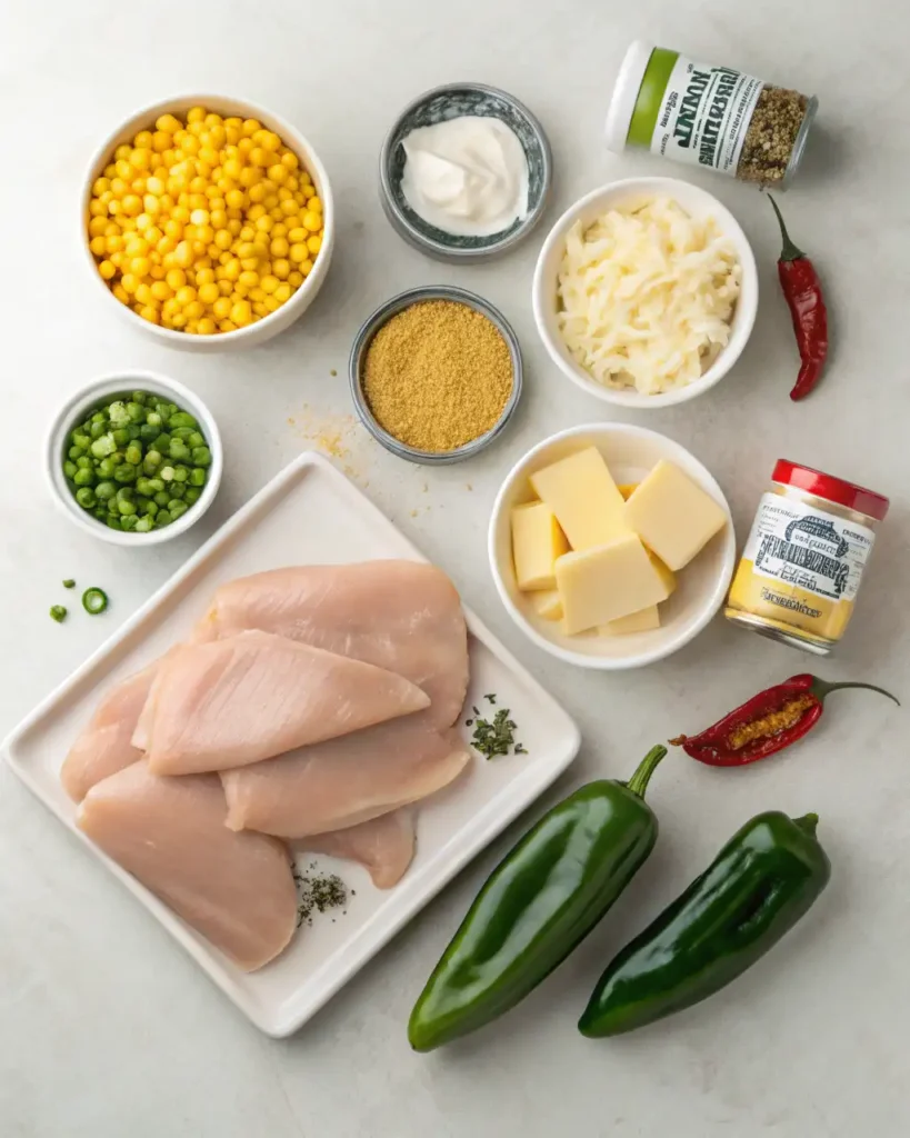 Ingredients for Slow Cooker Street Corn Chicken
