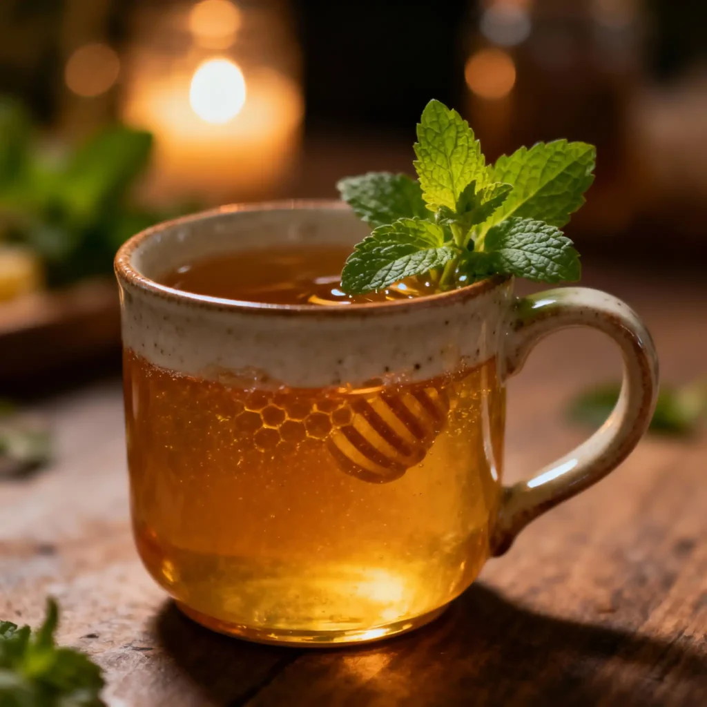 served honey trick recipe in ceramic mug