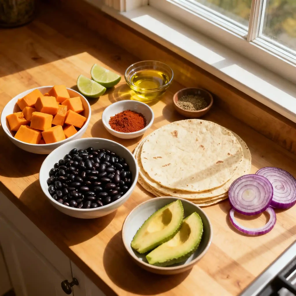 Homemade taco ingr