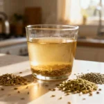 Bariatric seed tea cup with cumin, fennel, and ajwain seeds
