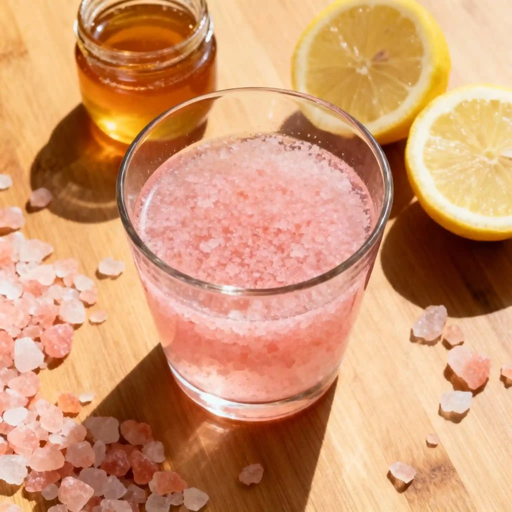 Ingredients for Himalayan pink salt trick recipe homemade style Ingredients for Himalayan pink salt trick recipe homemade style